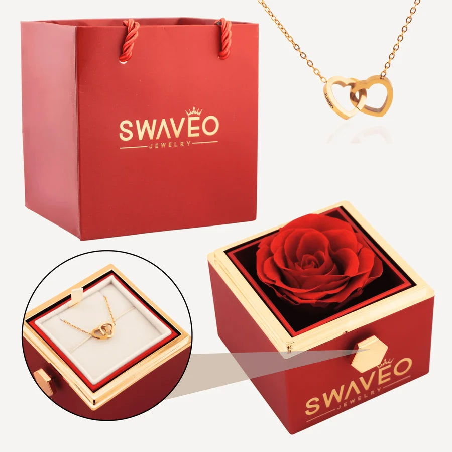 Eternal Rose Gift Box (Custom Pendant)